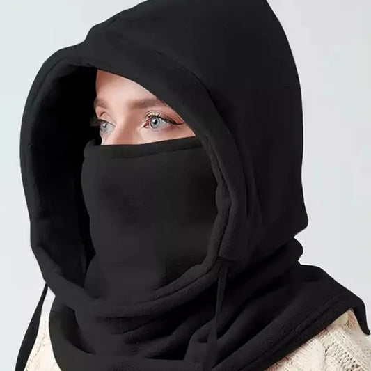Winter Fleece Neck Warmer - Black & Elva