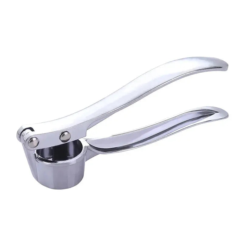 Stainless Garlic Press - Black & Elva