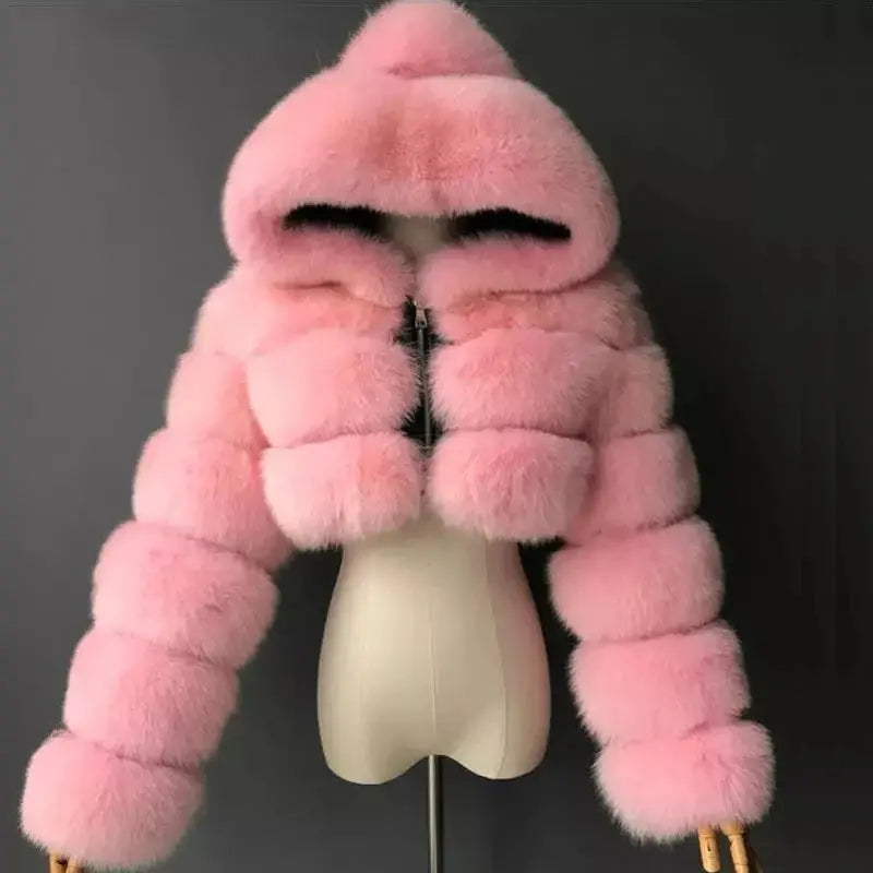 Cozy Fluffy Faux Fur - Black & Elva