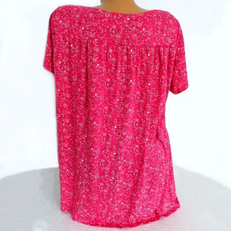 Summer Floral V-Neck Tank - Black & Elva