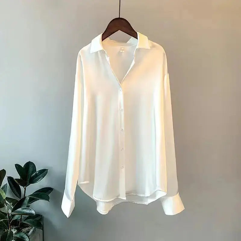 Elegant Office Blouse - Black & Elva