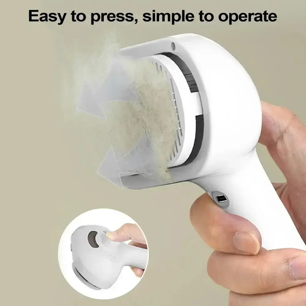 Pet Grooming Spray Mist Comb - Black & Elva