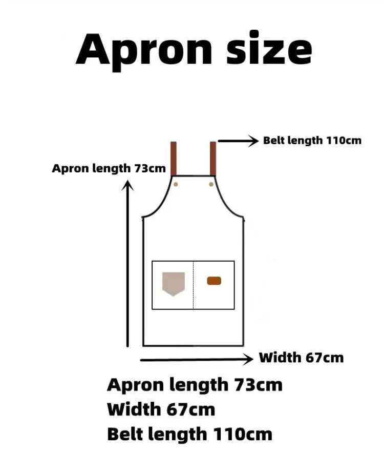 Adjustable neck strap of Customized Logo Signature Kitchen Apron