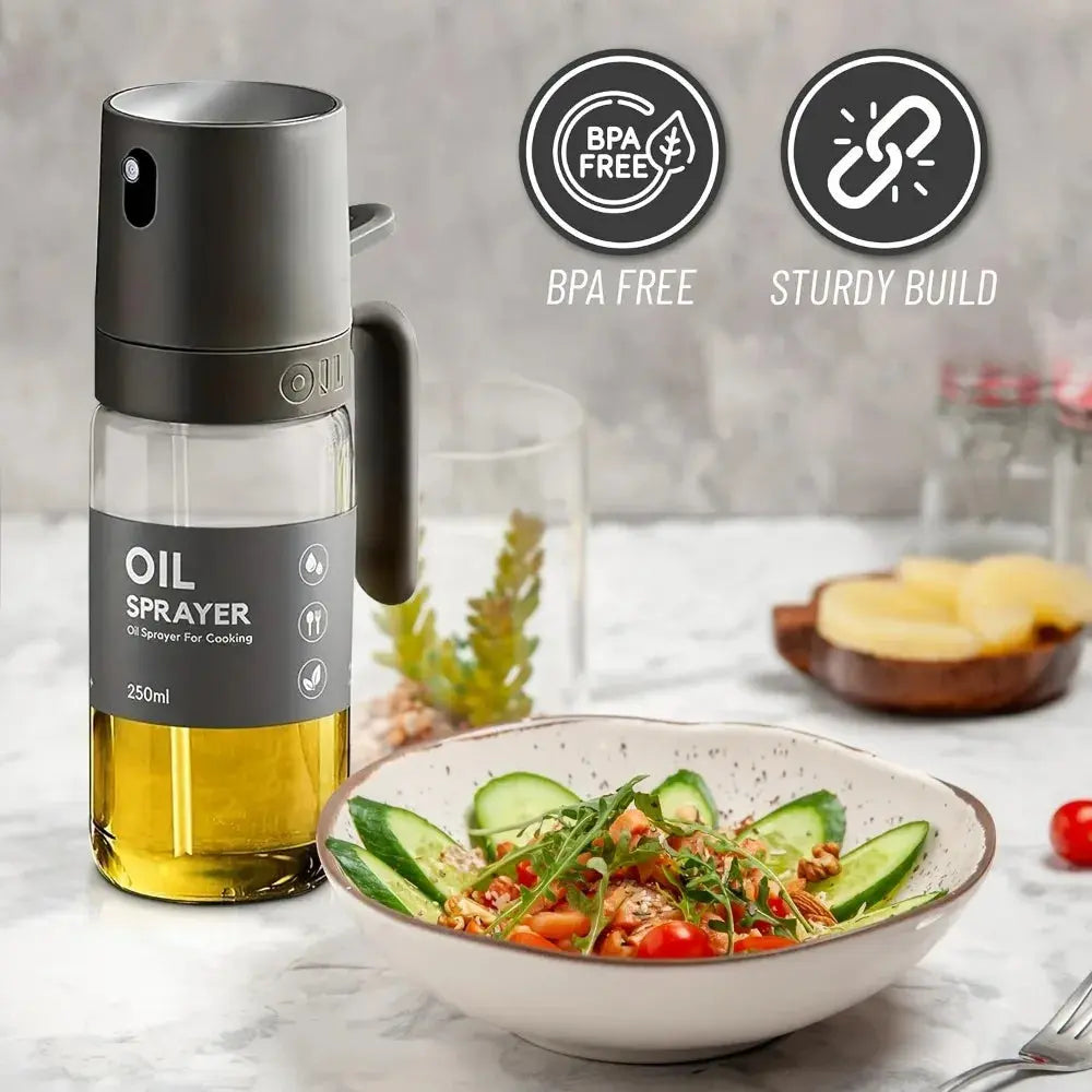 Glass Oil Sprayer Bottle - Black & Elva
