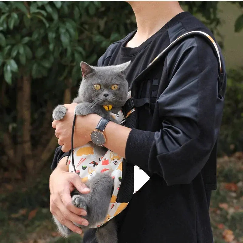 Pet Backpack - Black & Elva