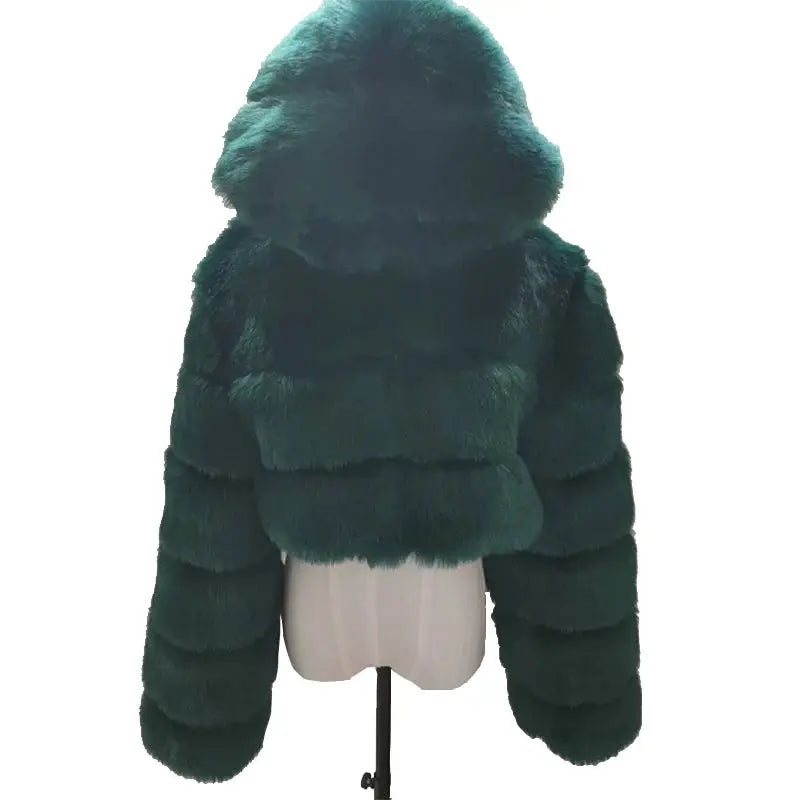 Cozy Fluffy Faux Fur - Black & Elva