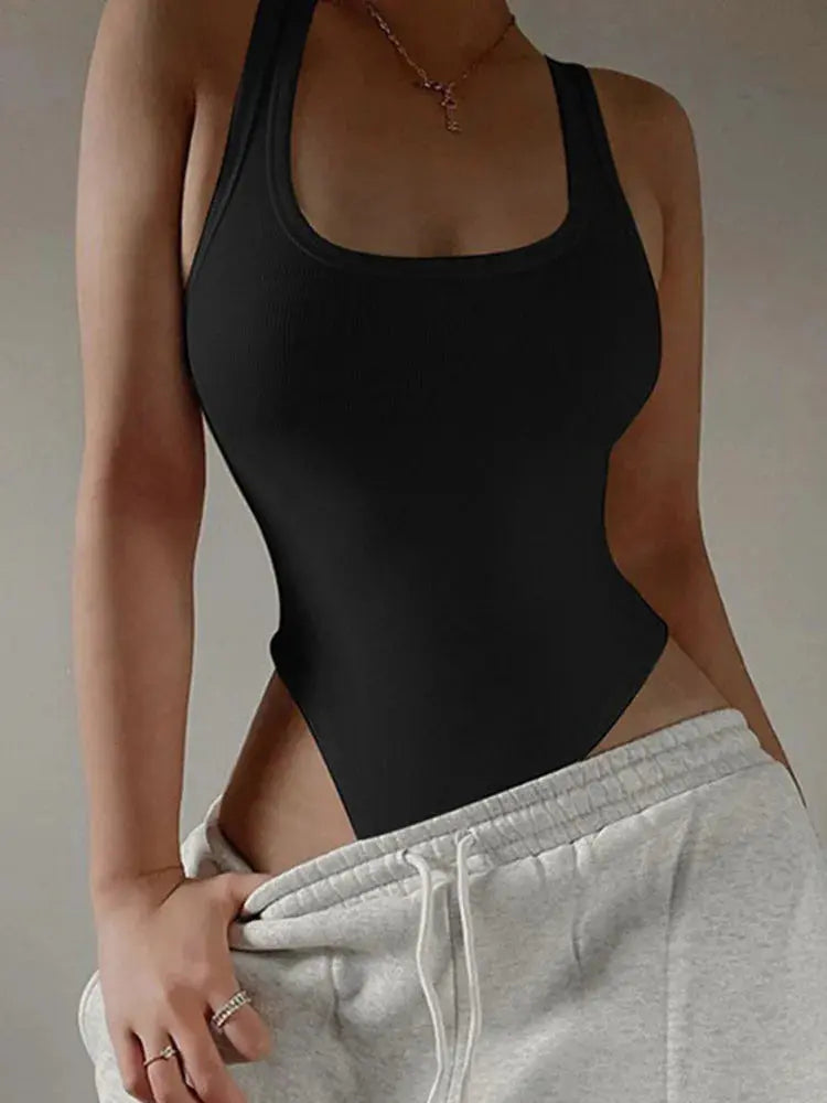Summer Bodycon Top - Black & Elva