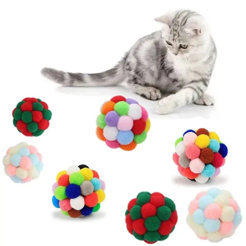 Cat Toy Balls Set - Black & Elva