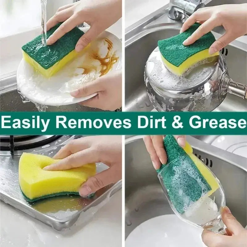 Double-Sided Magic Cleaning Sponge - Black & Elva