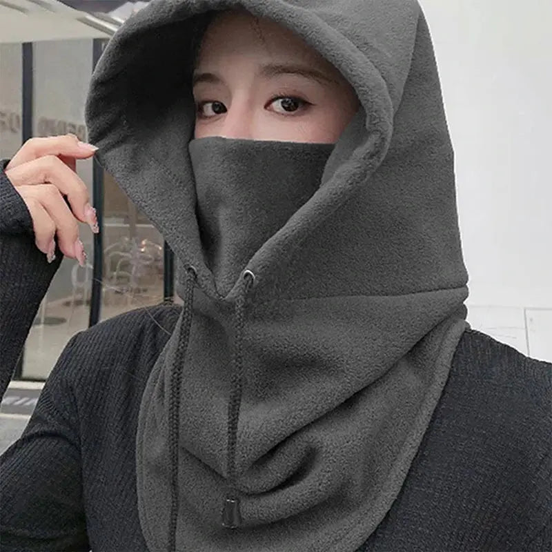 Winter Fleece Neck Warmer - Black & Elva