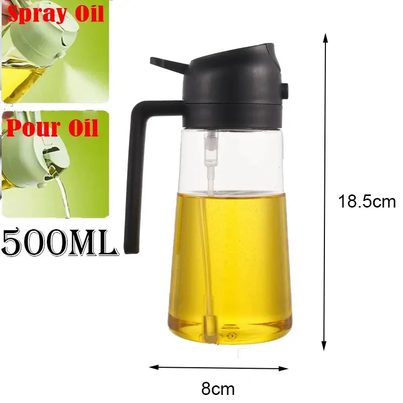 Oil Sprayer Dispenser Bottle - Black & Elva