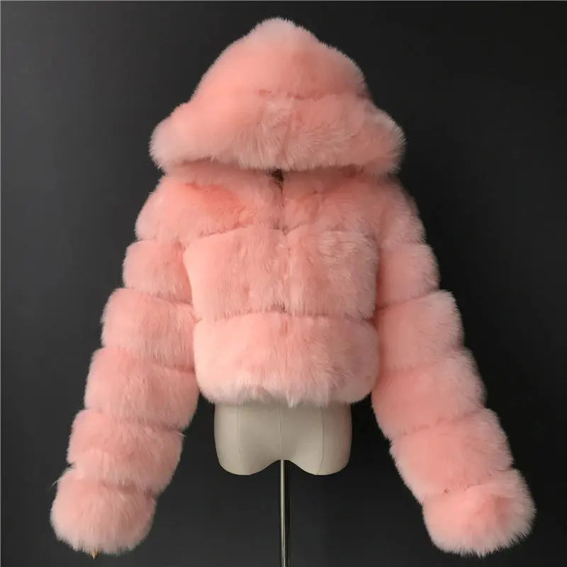 Cozy Fluffy Faux Fur - Black & Elva
