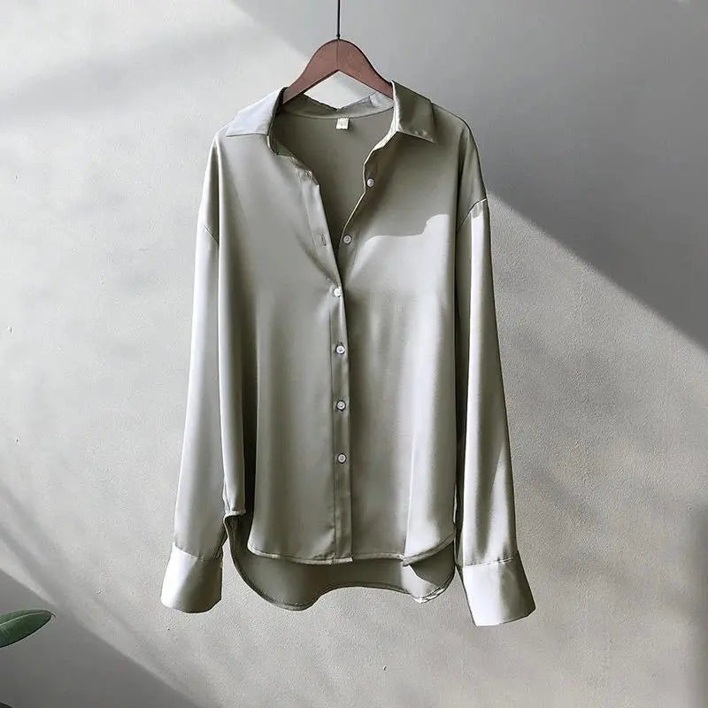 Elegant Office Blouse - Black & Elva