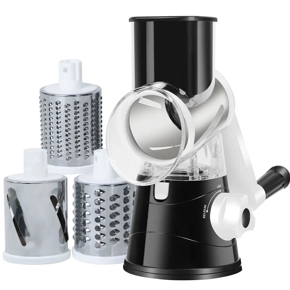 Manual Vegetable Slicer Grater Cutter - Black & Elva