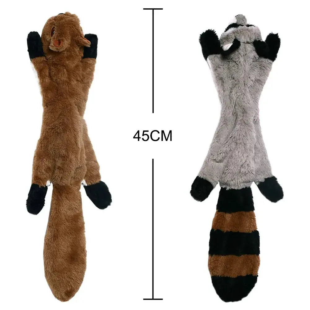 Stuffingless Squeaky Dog Toy - Black & Elva