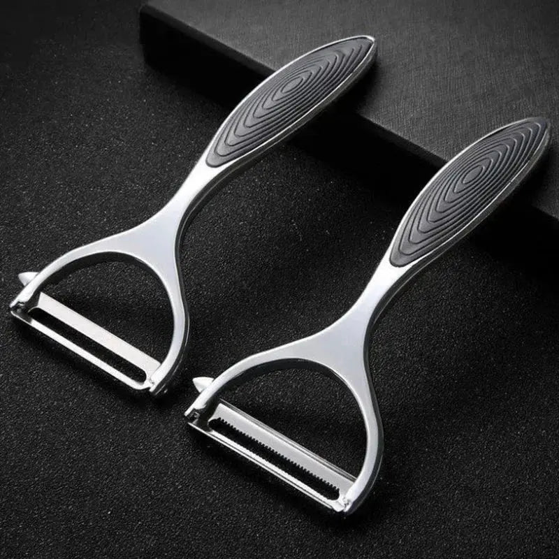 Stainless Steel Vegetable Peeler - Black & Elva