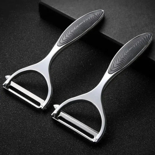 Stainless Steel Vegetable Peeler - Black & Elva