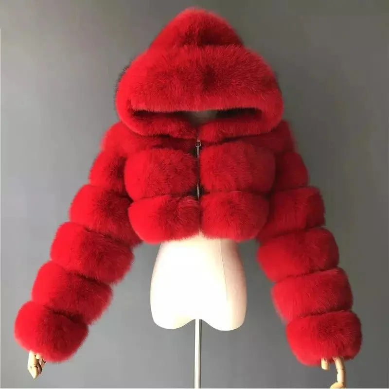 Cozy Fluffy Faux Fur - Black & Elva