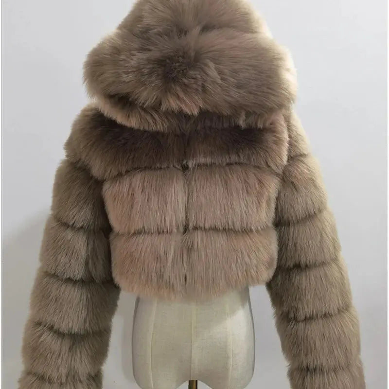 Cozy Fluffy Faux Fur - Black & Elva