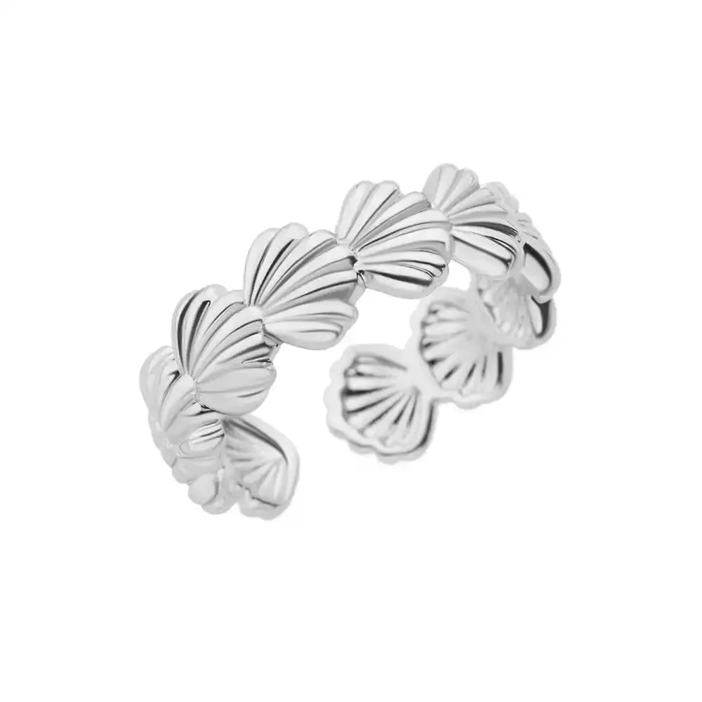 Gold Stainless Steel Rings - Black & Elva