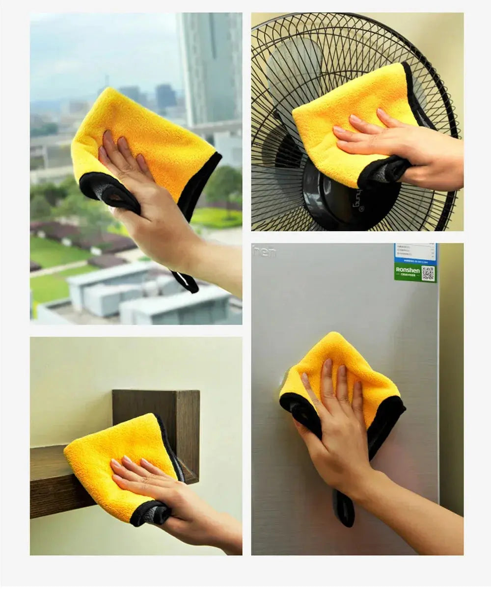 Car Wash Microfiber Towels - Black & Elva