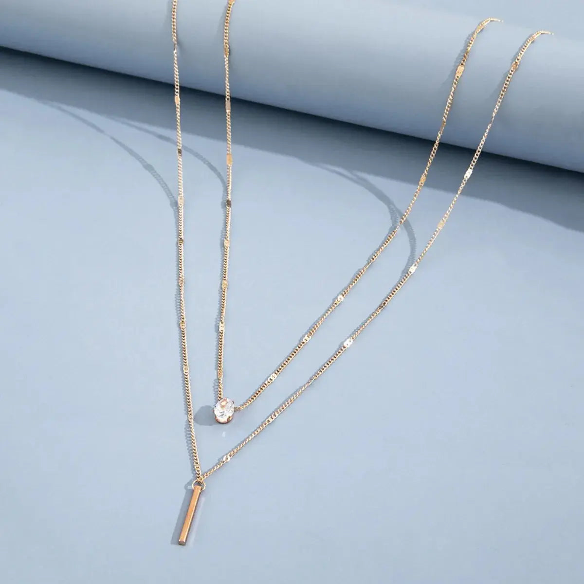 Star Pendant Necklace - Black & Elva