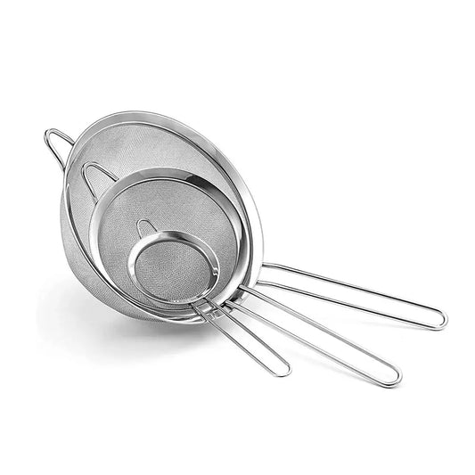 Stainless Steel Flour Sifter - Black & Elva