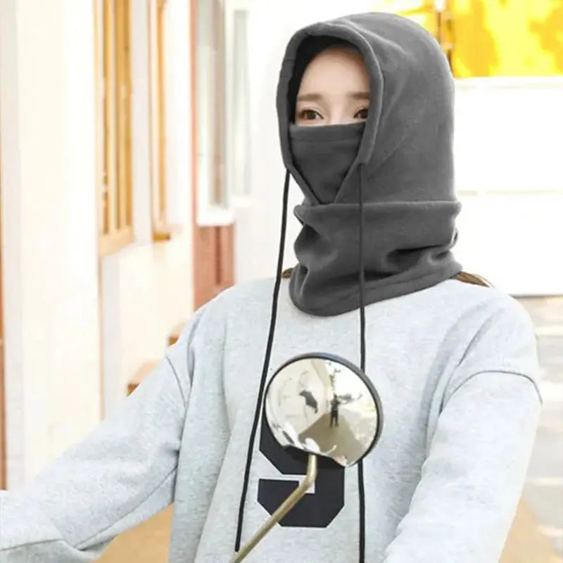 Winter Fleece Neck Warmer - Black & Elva