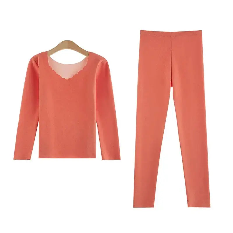 Women's Winter Thermal Set - Black & Elva