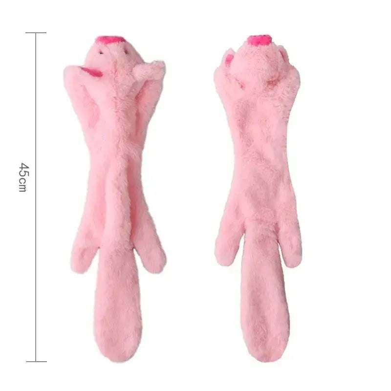 Stuffingless Squeaky Dog Toy - Black & Elva