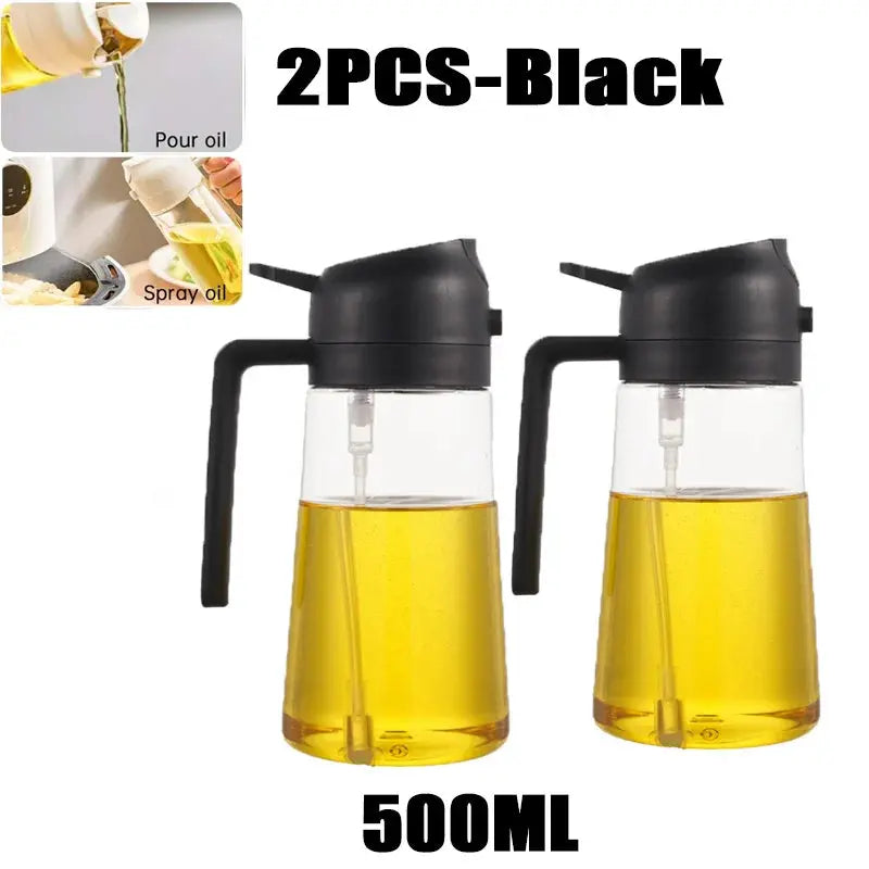 Oil Sprayer Dispenser Bottle - Black & Elva
