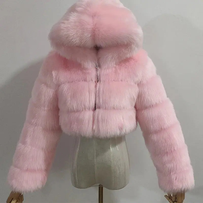 Cozy Fluffy Faux Fur - Black & Elva