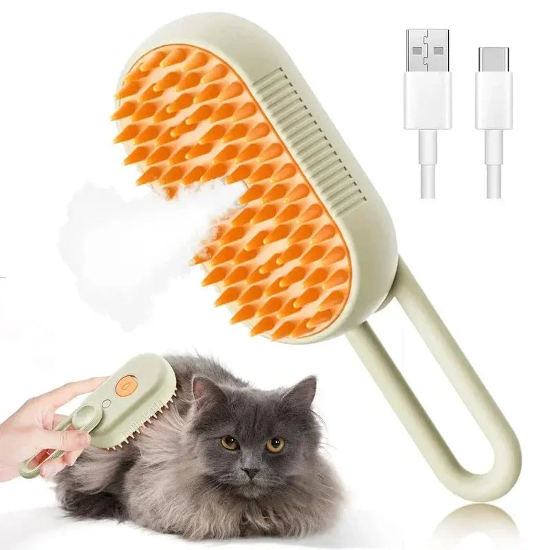 Pet Grooming Spray Mist Comb - Black & Elva