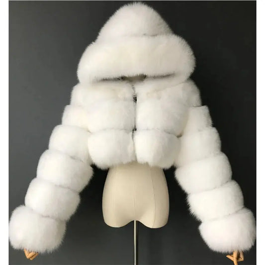 Cozy Fluffy Faux Fur - Black & Elva