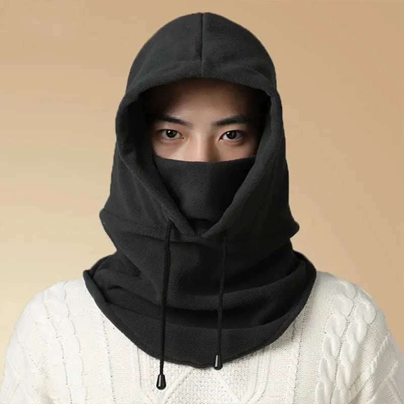 Winter Fleece Neck Warmer - Black & Elva
