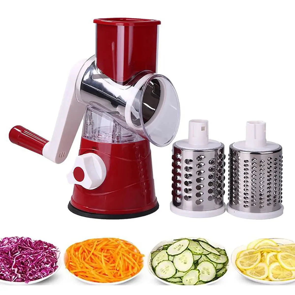 Manual Vegetable Slicer Grater Cutter - Black & Elva