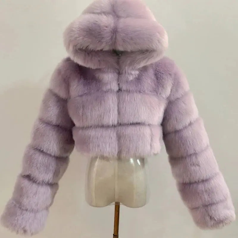 Cozy Fluffy Faux Fur - Black & Elva
