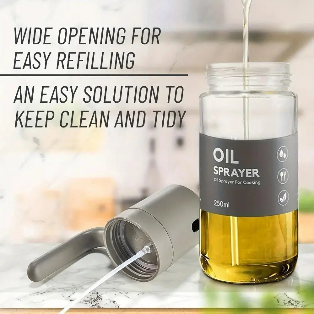 Glass Oil Sprayer Bottle - Black & Elva