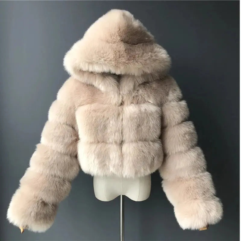Cozy Fluffy Faux Fur - Black & Elva