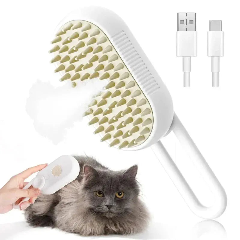 Pet Grooming Spray Mist Comb - Black & Elva