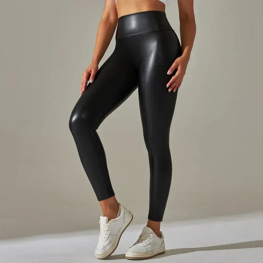 Oversized PU Pants - Black & Elva