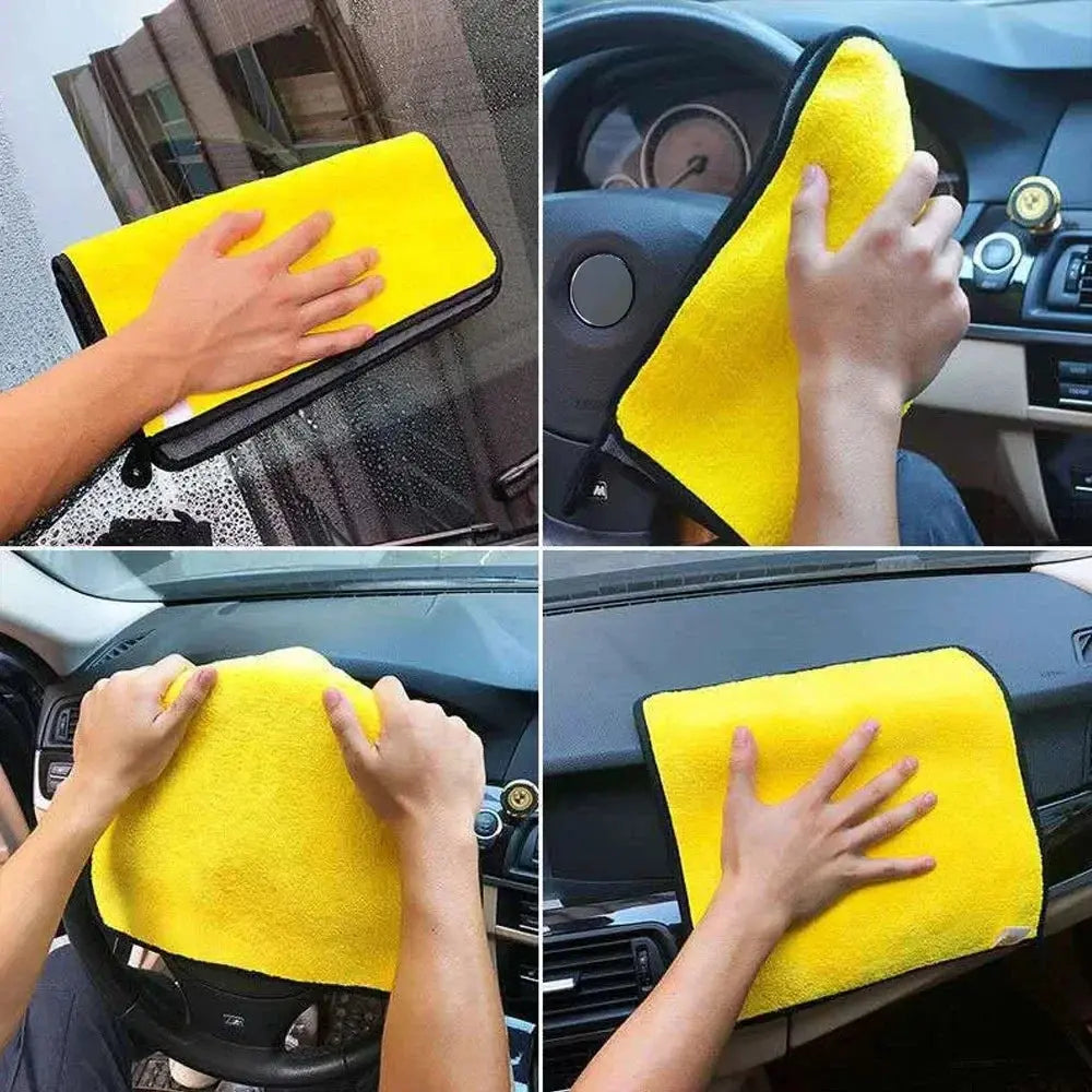 Car Wash Microfiber Towels - Black & Elva
