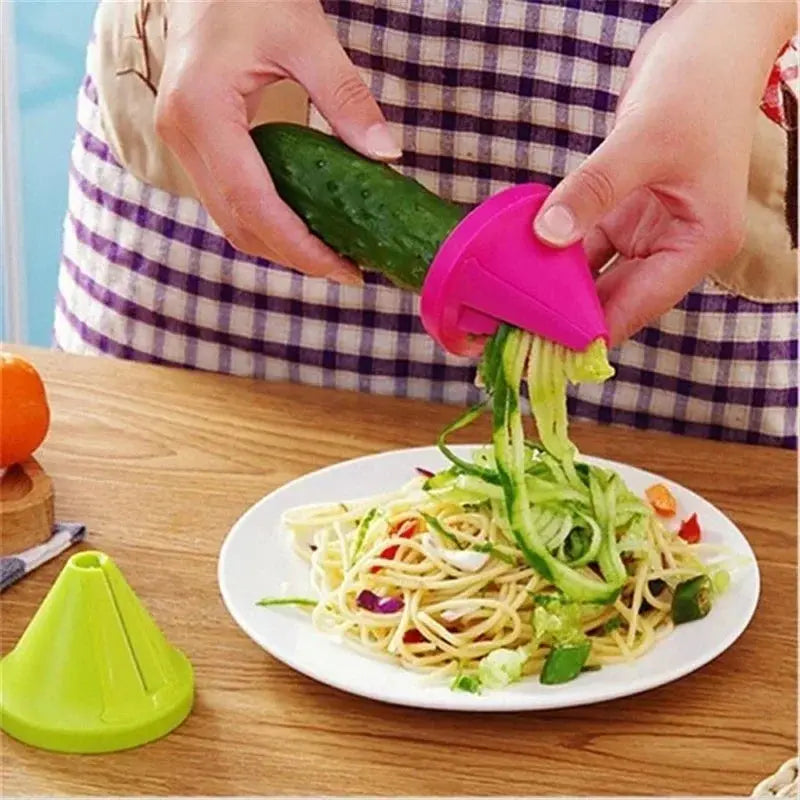 Vegetable Spiral Shredder Peeler - Black & Elva