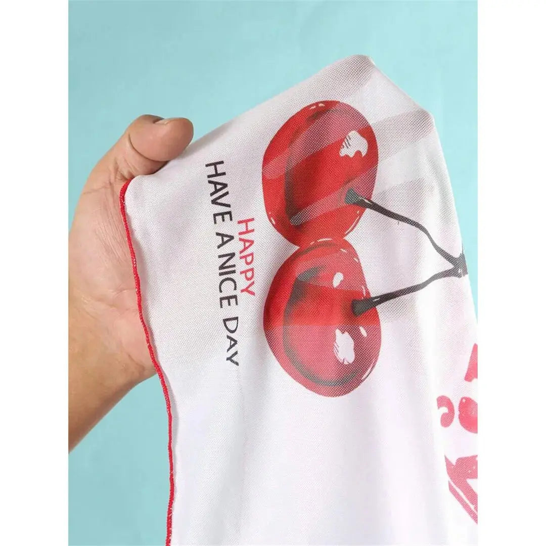 Cherry Print Bikini Set - Black & Elva