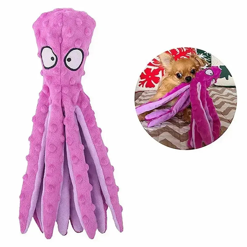 Octopus Dog Toy - Black & Elva