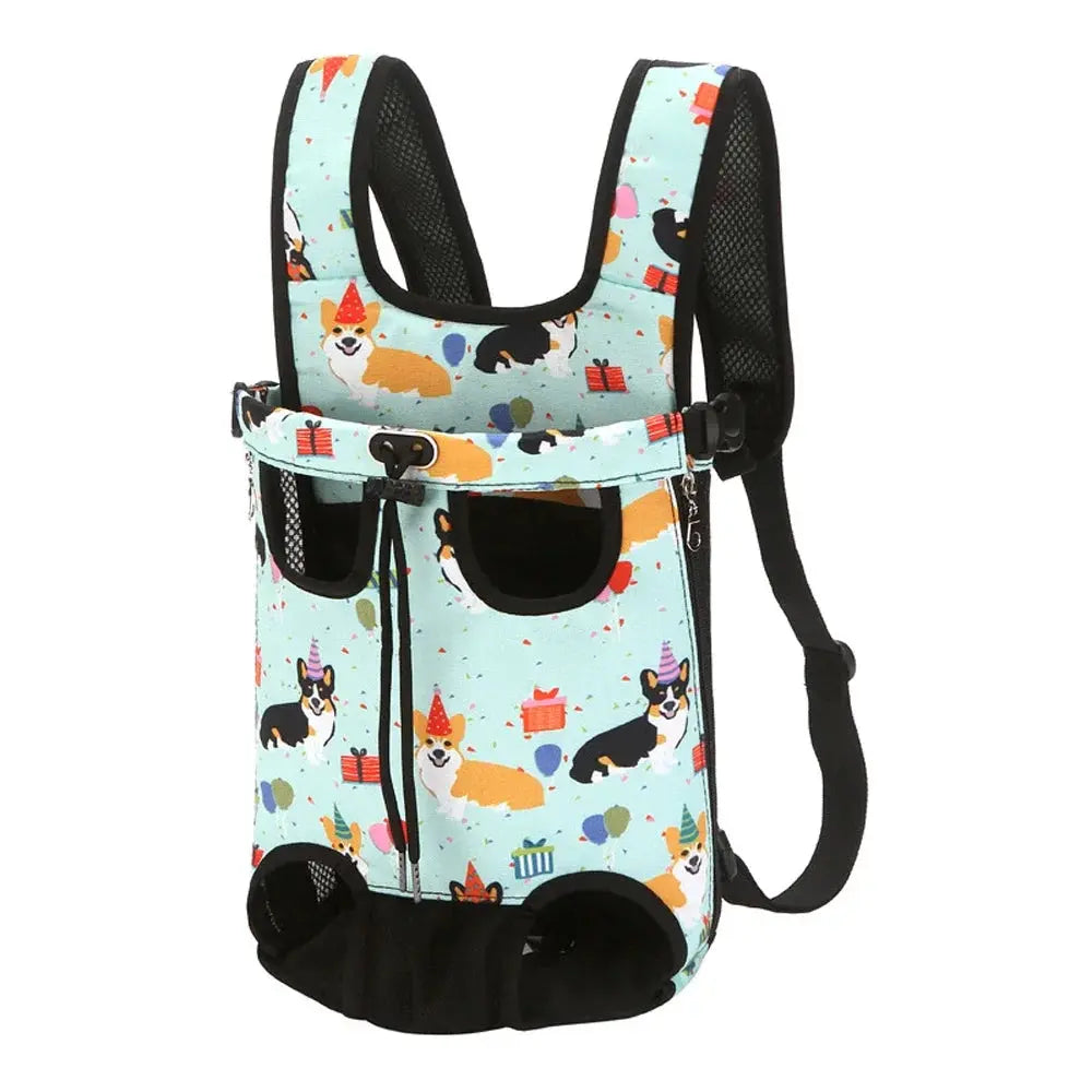 Pet Backpack - Black & Elva