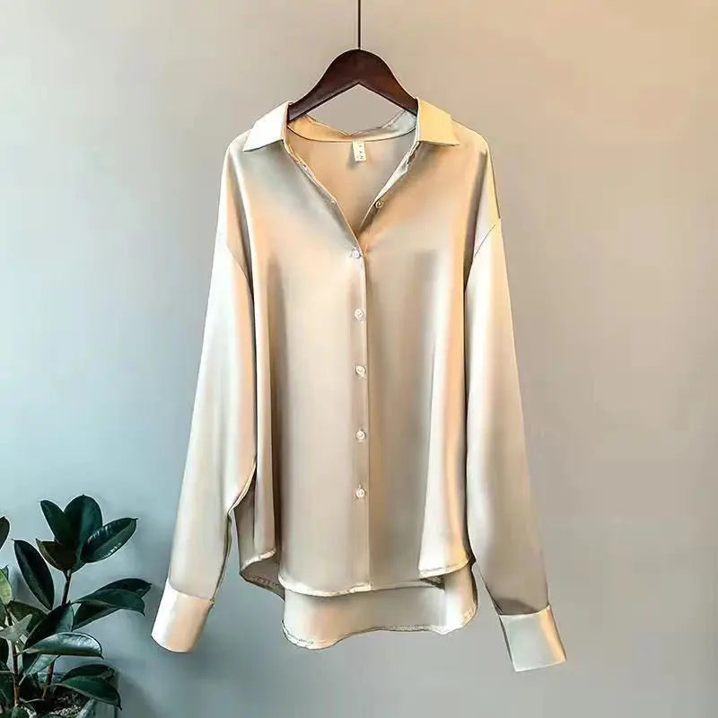 Elegant Office Blouse - Black & Elva