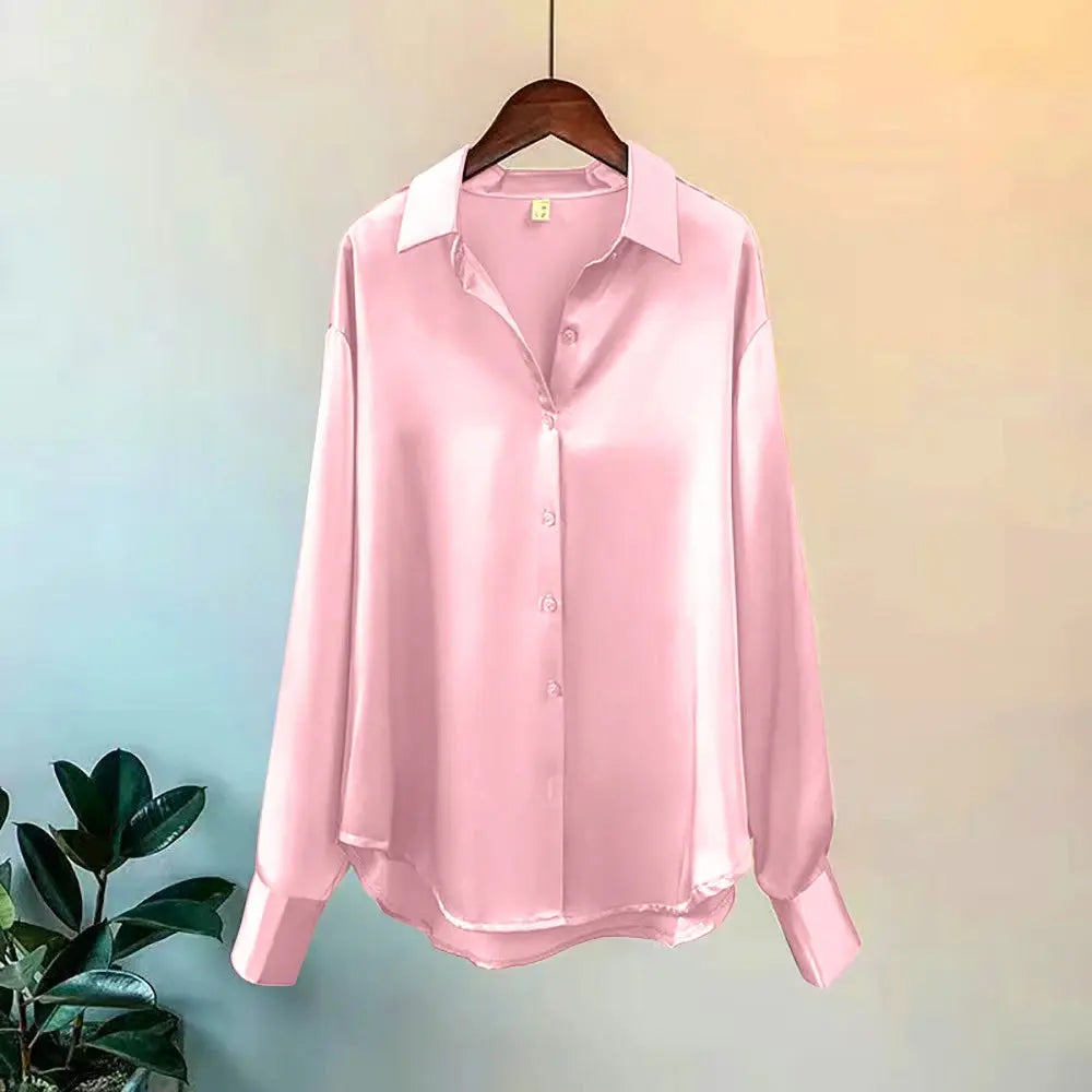 Elegant Office Blouse - Black & Elva
