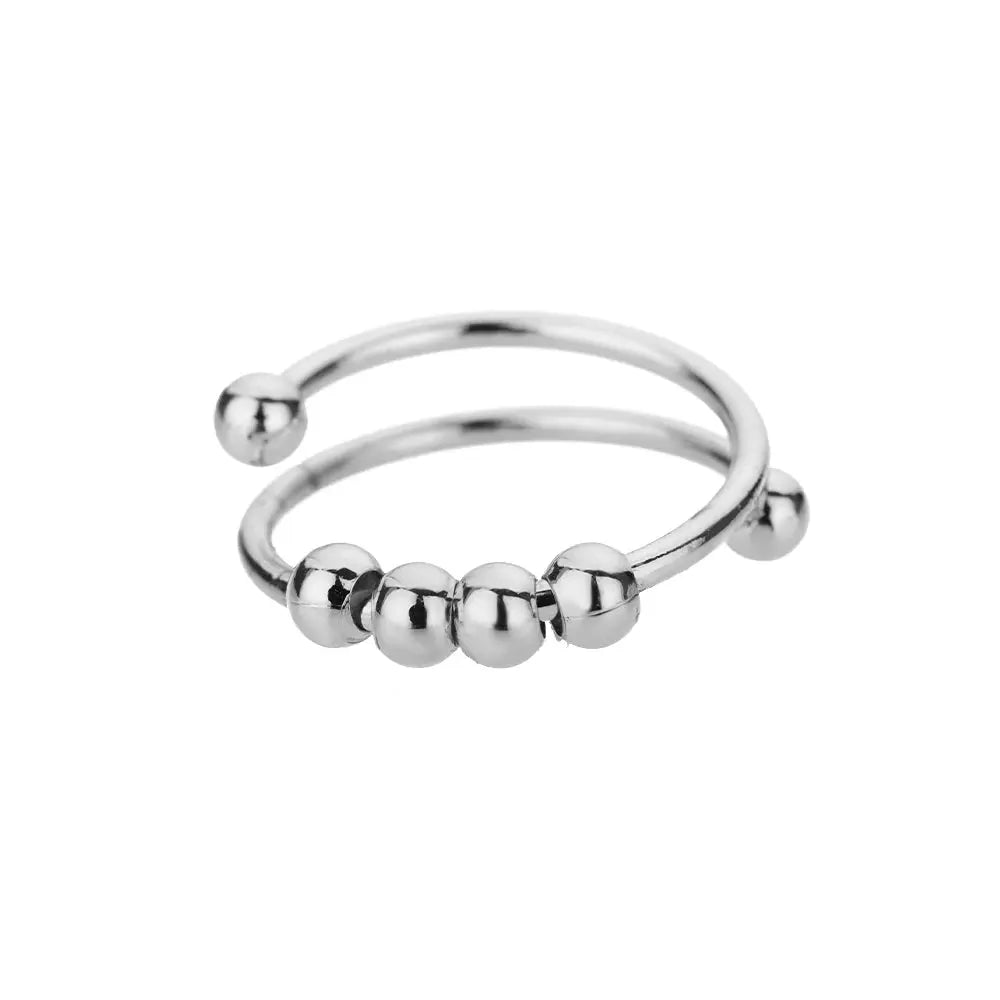 Gold Stainless Steel Rings - Black & Elva