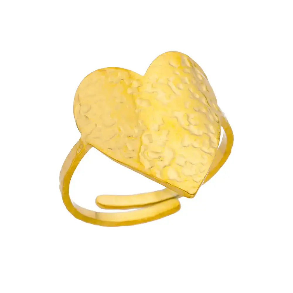 Gold Stainless Steel Rings - Black & Elva